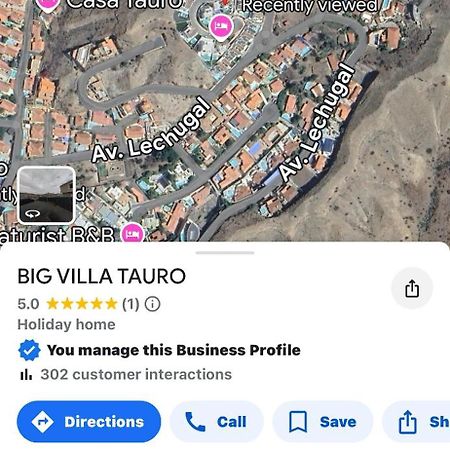 Big Villa Tauro With Private Heated Saltwater Pool & Jacuzzi & Bbq & Game Room & Arcade Games Mogán 외부 사진