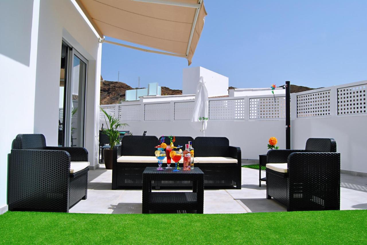 Big Villa Tauro With Private Heated Saltwater Pool & Jacuzzi & Bbq & Game Room & Arcade Games Mogán 외부 사진