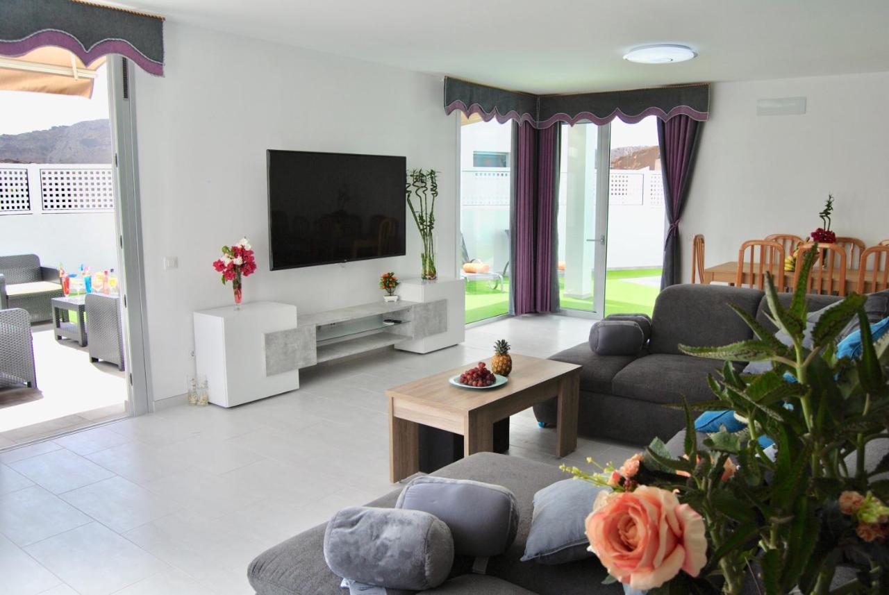 Big Villa Tauro With Private Heated Saltwater Pool & Jacuzzi & Bbq & Game Room & Arcade Games Mogán 외부 사진